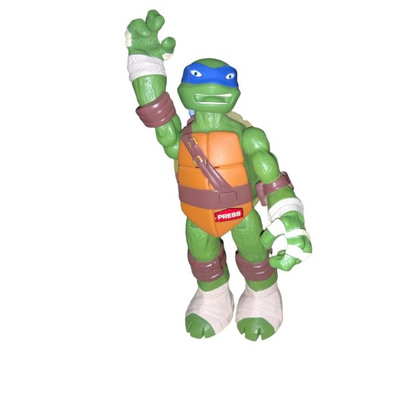 Teen Age Mutant Ninja Turtle TMNT ACTION FIGURE Blue Talking - Picture 1 of 7